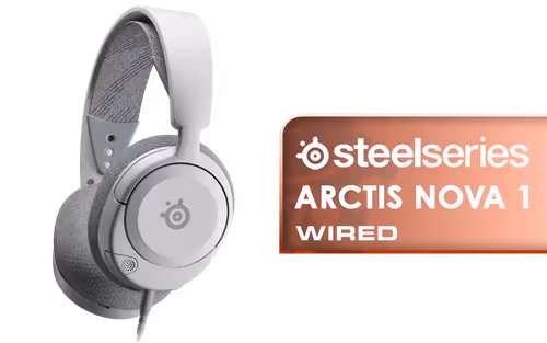 Steelseries Arctis Nova 1 Gaming Headset - White - Image 1