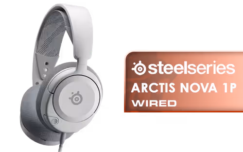 Steelseries Arctis Nova 1P Gaming Headset White - Image 1