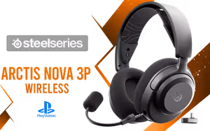 SteelSeries Arctis Nova 3P Wireless Gaming Headset Black - Image 1