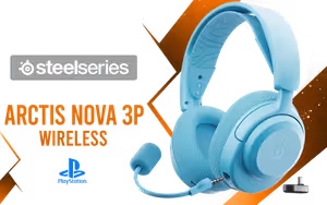 SteelSeries Arctis Nova 3P Wireless Playstation Gaming Headset Aqua SteelSeries Arctis Nova 3P Wireless Playstation Gaming Headset Aqua - Image 1