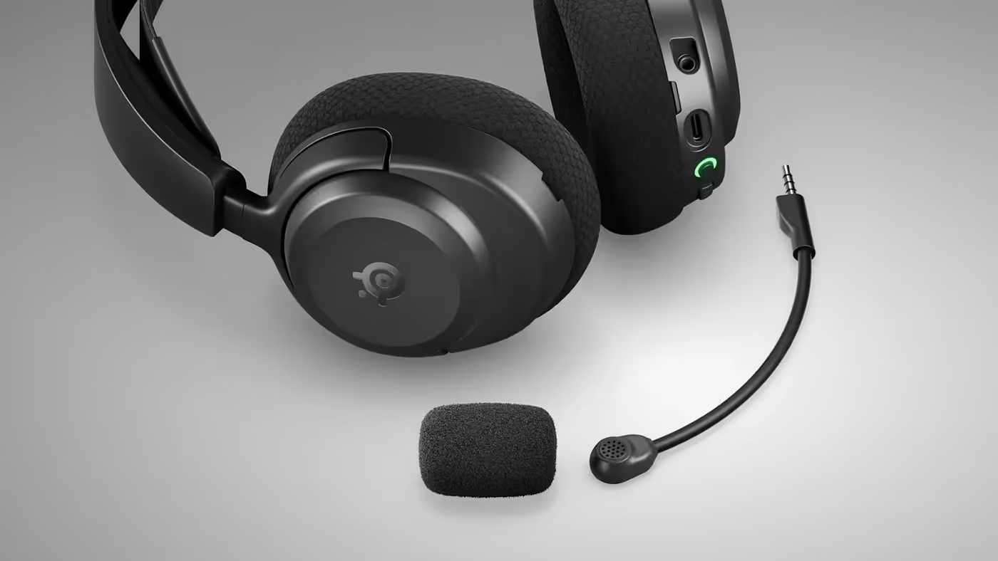 SteelSeries Arctis Nova 3P featuring a detachable high-bandwidth microphone