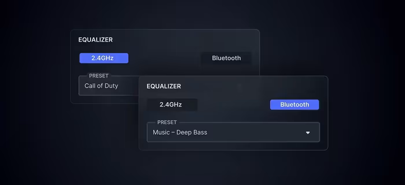 Wireless controls and microphone port on the Arctis Nova 3X earcup