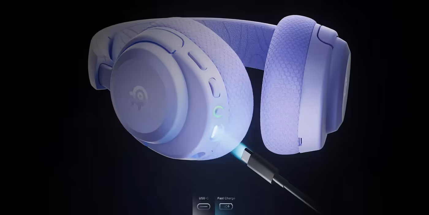 SteelSeries Arctis Nova 3P wireless gaming headset shown in full