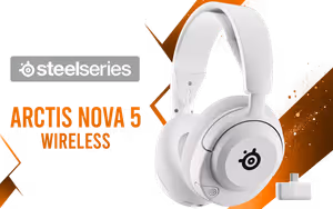 SteelSeries Arctis Nova 5 Wireless Gaming Headset - White - Image 1
