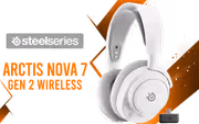 SteelSeries Arctis Nova 7 Gen 2 Wireless White Headset — 50+ hr, 2.4GHz + BT - image 1