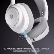 SteelSeries Arctis Nova 7 Gen 2 Wireless White Headset — 50+ hr, 2.4GHz + BT - image 6