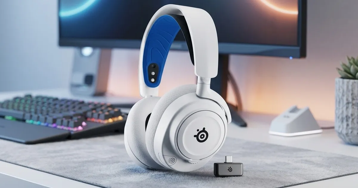 SteelSeries Arctis Nova 7P White Wireless Headset — 2.4GHz +