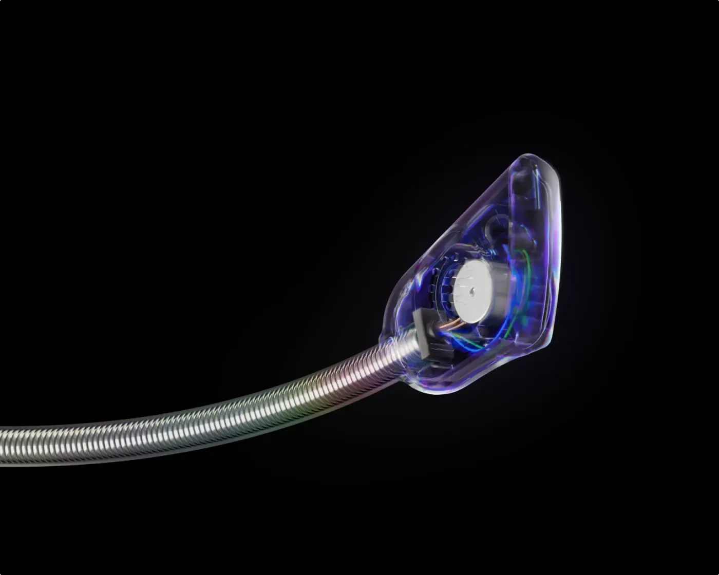 AI-powered ClearCast Gen 2 noise-cancelling microphone close-up