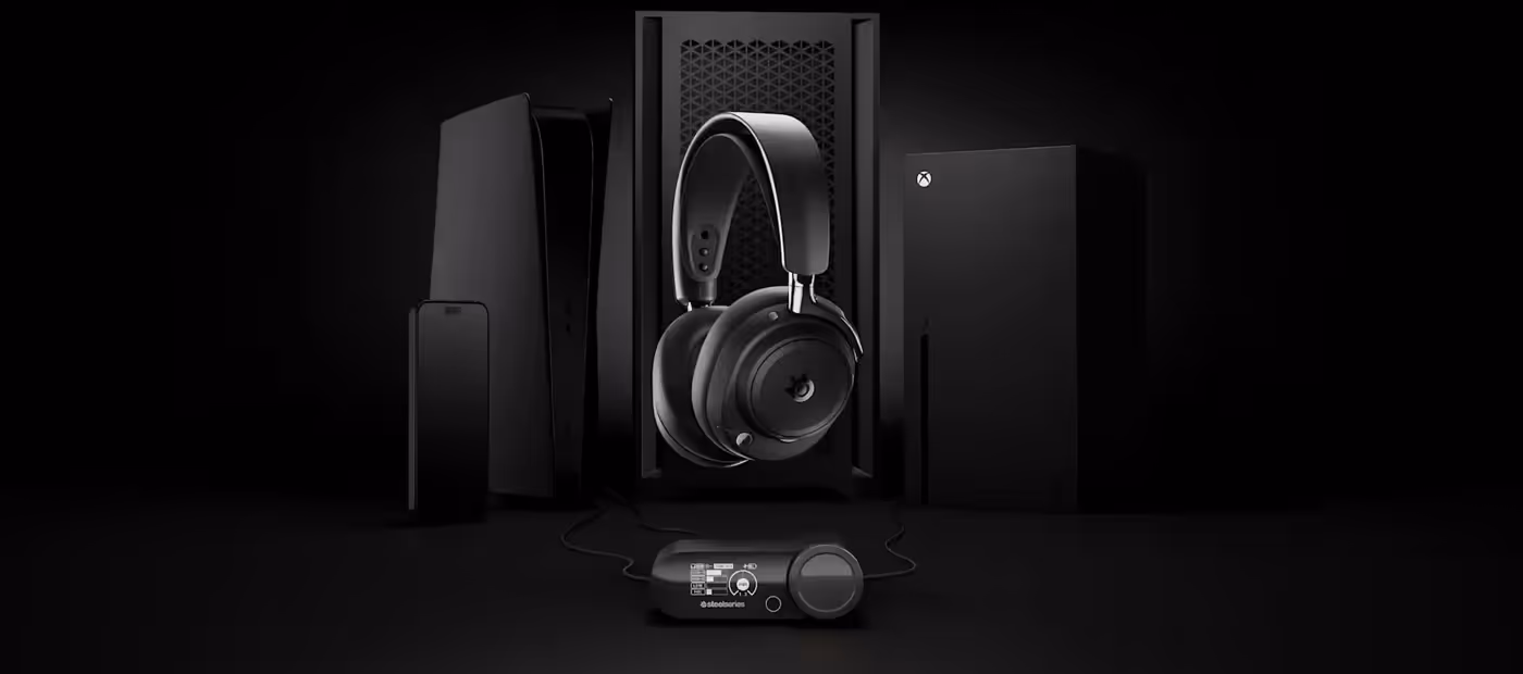 Visual representation of immersive spatial audio from the Arctis Nova Elite