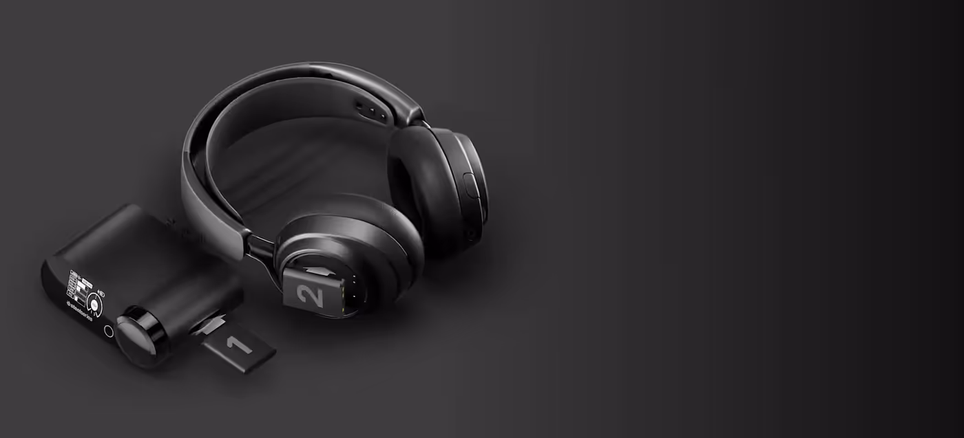 Active noise cancellation performance shown for the Arctis Nova Elite Wireless