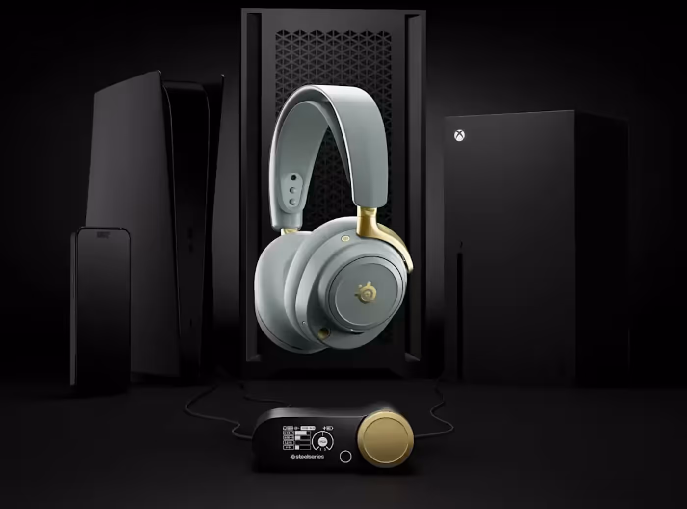 SteelSeries Arctis Nova Elite Wireless seamless multi-platform audio control