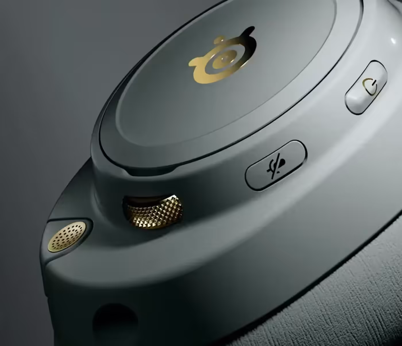 SteelSeries Arctis Nova Elite Wireless controls on earcup