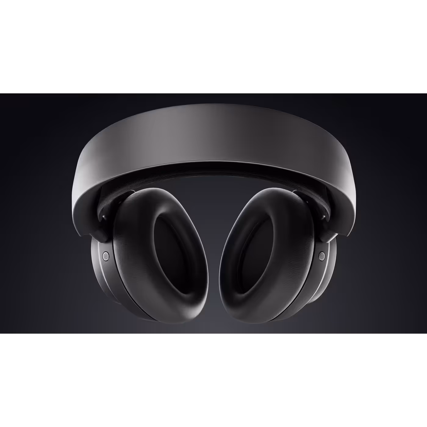 Top view of the Arctis Nova Pro Omni Black headband and ear cushions