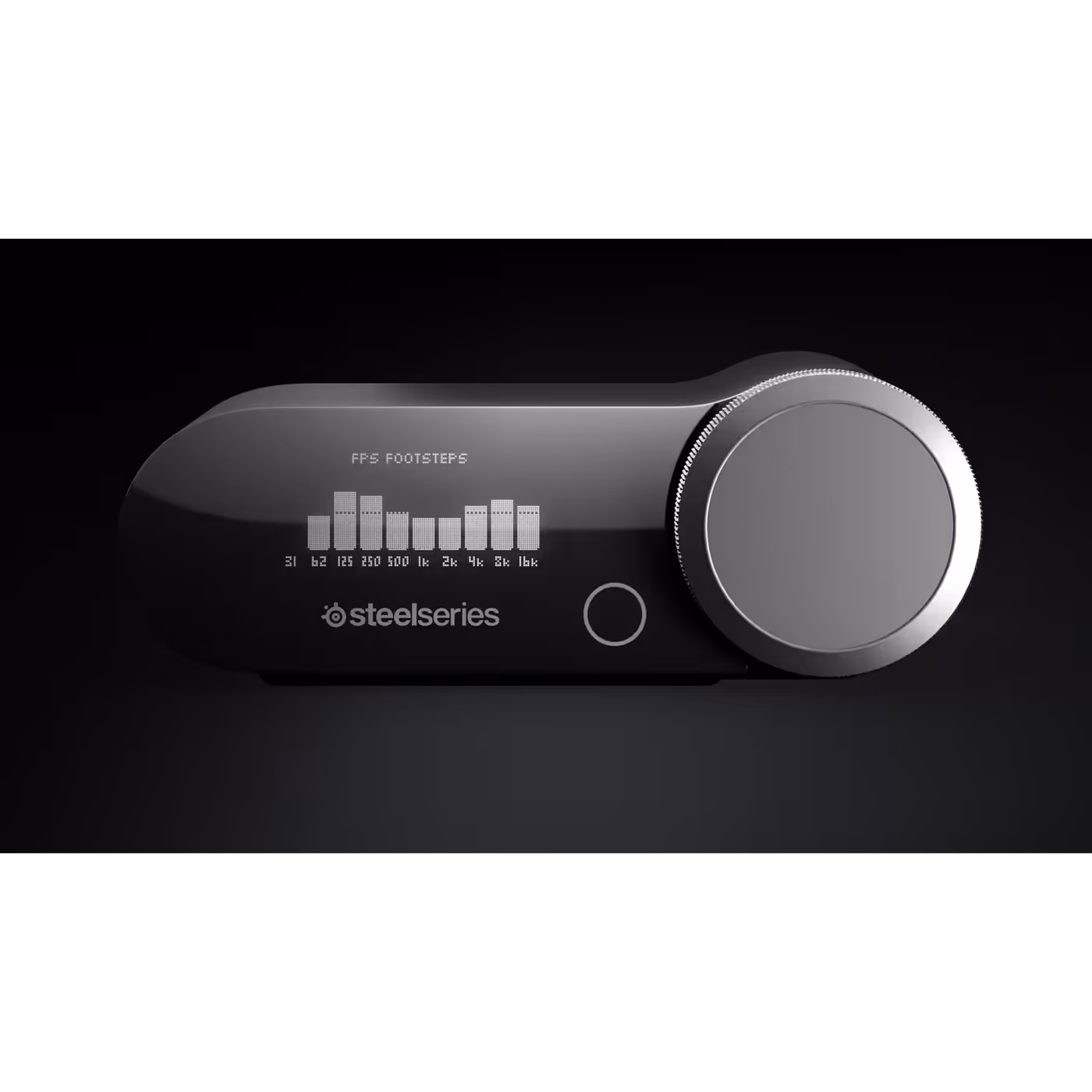 Arctis Nova Pro Omni GameHub dial and OLED EQ display