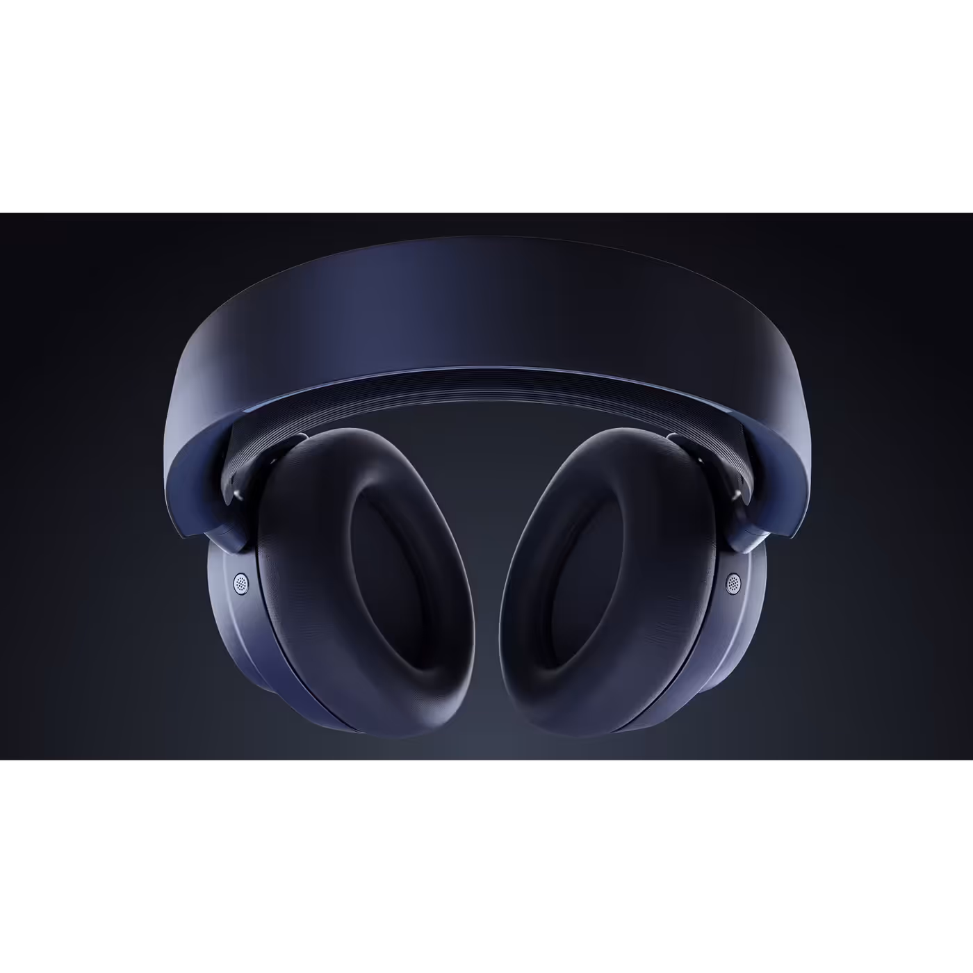 Top view of the Arctis Nova Pro Omni Midnight Blue headband and ear cushions