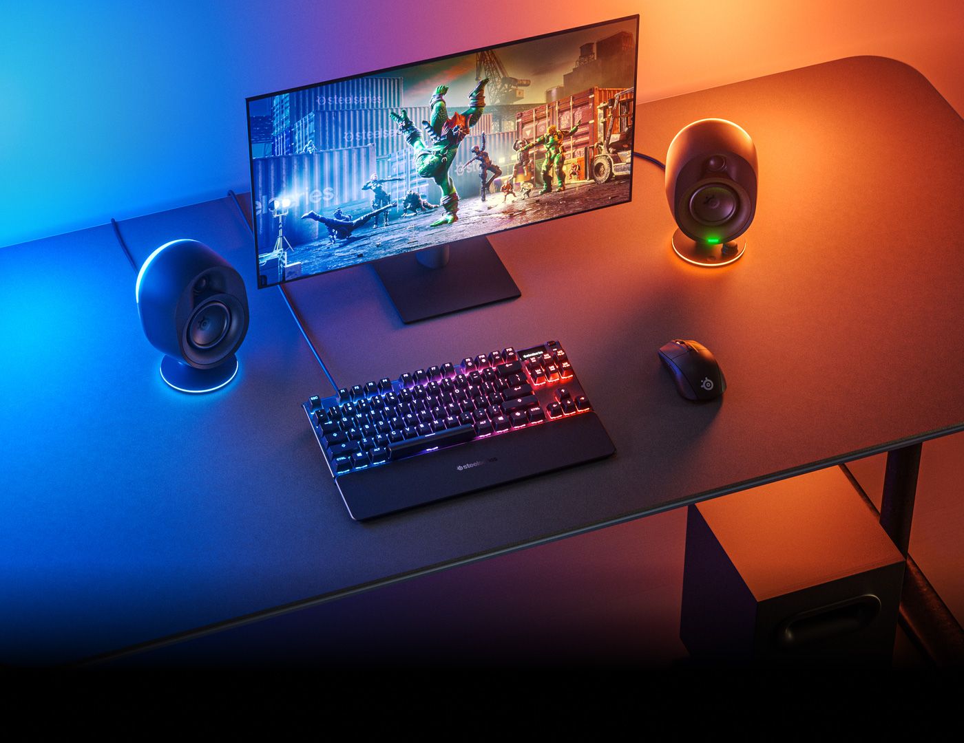 SteelSeries Arena 7 Gaming Speakers - Desktop View