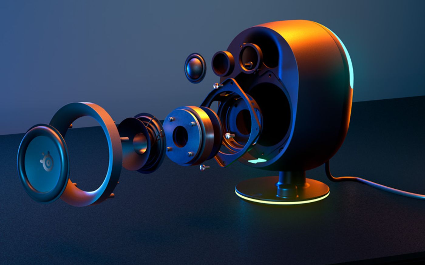 SteelSeries Arena 7 Gaming Speakers - 2-Way Speaker Design
