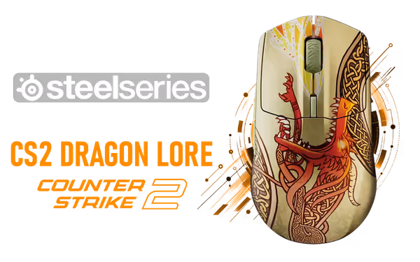 SteelSeries CS2 Dragon Lore Mouse — 18000 CPI, TrueMove - image 1 SteelSeries CS2 Dragon Lore Mouse — 18000 CPI, TrueMove - image 1