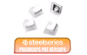 SteelSeries Prismcaps 60203 White Double Shot PBT Keycaps - image 1
