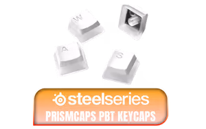 SteelSeries PBT Double Shot Keycaps White - Image 1