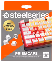 SteelSeries Prismcaps 60203 White Double Shot PBT Keycaps - image 4