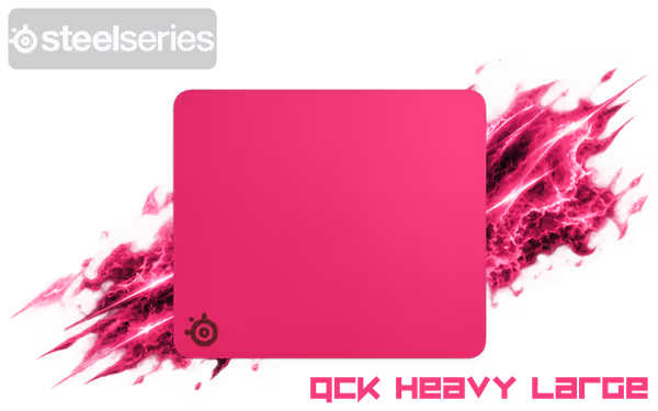 SteelSeries QcK Heavy Large Mousepad - Magenta - image 1 SteelSeries QcK Heavy Large Mousepad - Magenta - image 1
