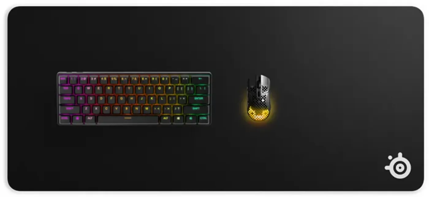 Steelseries QCK XXL Gaming Mousepad Overview displaying expanded surface area