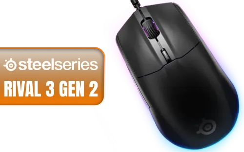 Steelseries Rival 3 Gen 2 Gaming Mouse Black - Image 1