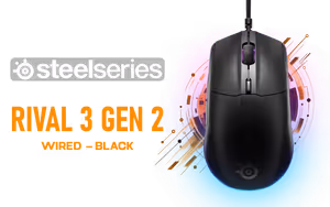 SteelSeries Rival 3 Gen 2 Gaming Mouse Black - Image 1