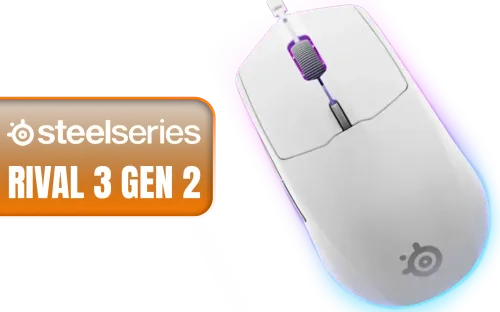 Steelseries Rival 3 Gen 2 Gaming Mouse White - Image 1