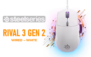 SteelSeries Rival 3 Gen 2 Gaming Mouse White - Image 1