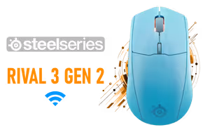 SteelSeries Rival 3 Gen 2 Wireless Gaming Mouse Aqua SteelSeries Rival 3 Gen 2 Wireless Gaming Mouse Aqua - Image 1