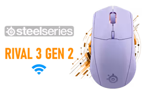 SteelSeries Rival 3 Gen 2 Wireless Mouse — Lavender - image 1