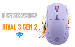 SteelSeries Rival 3 Gen 2 Wireless Gaming Mouse Lavender SteelSeries Rival 3 Gen 2 Wireless Gaming Mouse Lavender - Image 1