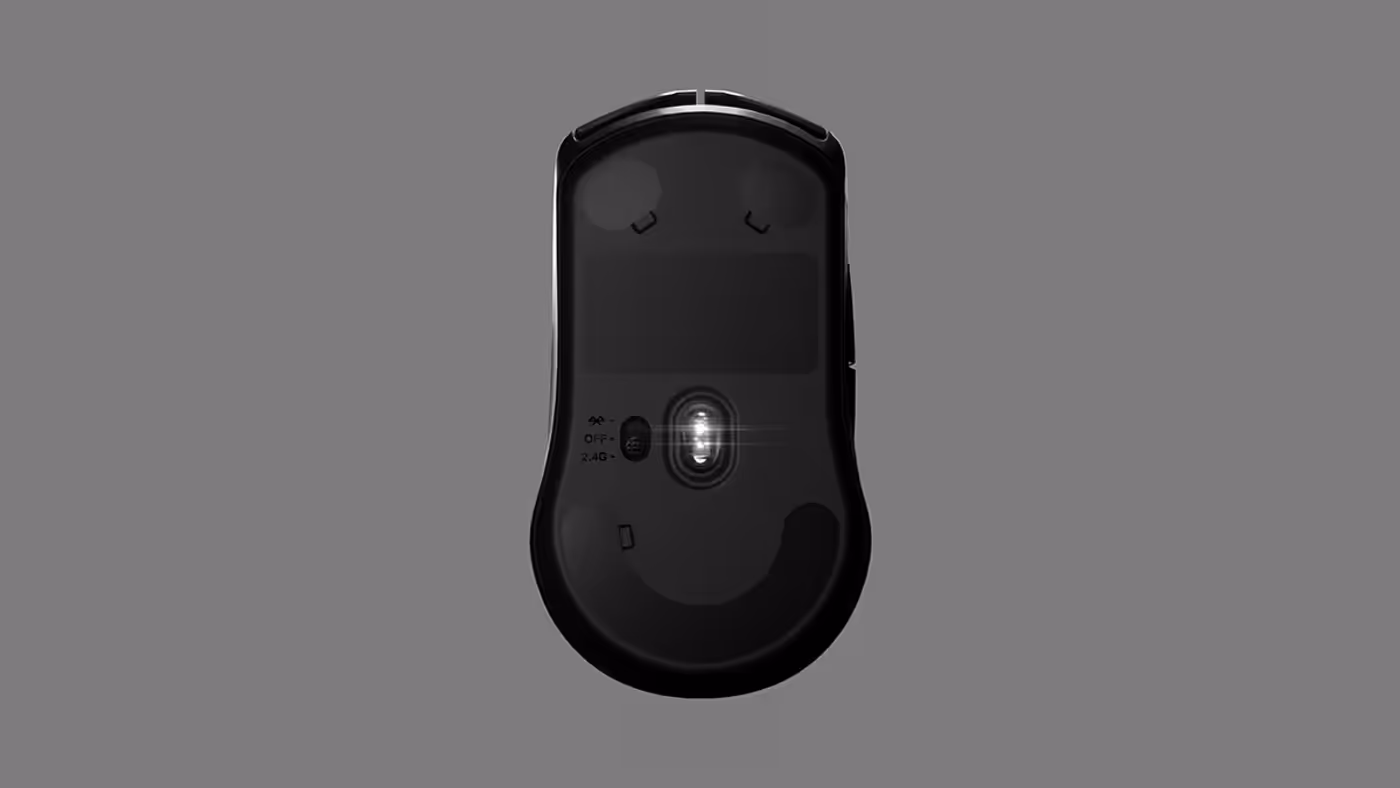 SteelSeries Rival 3 Wireless mouse being moved across a mouse pad