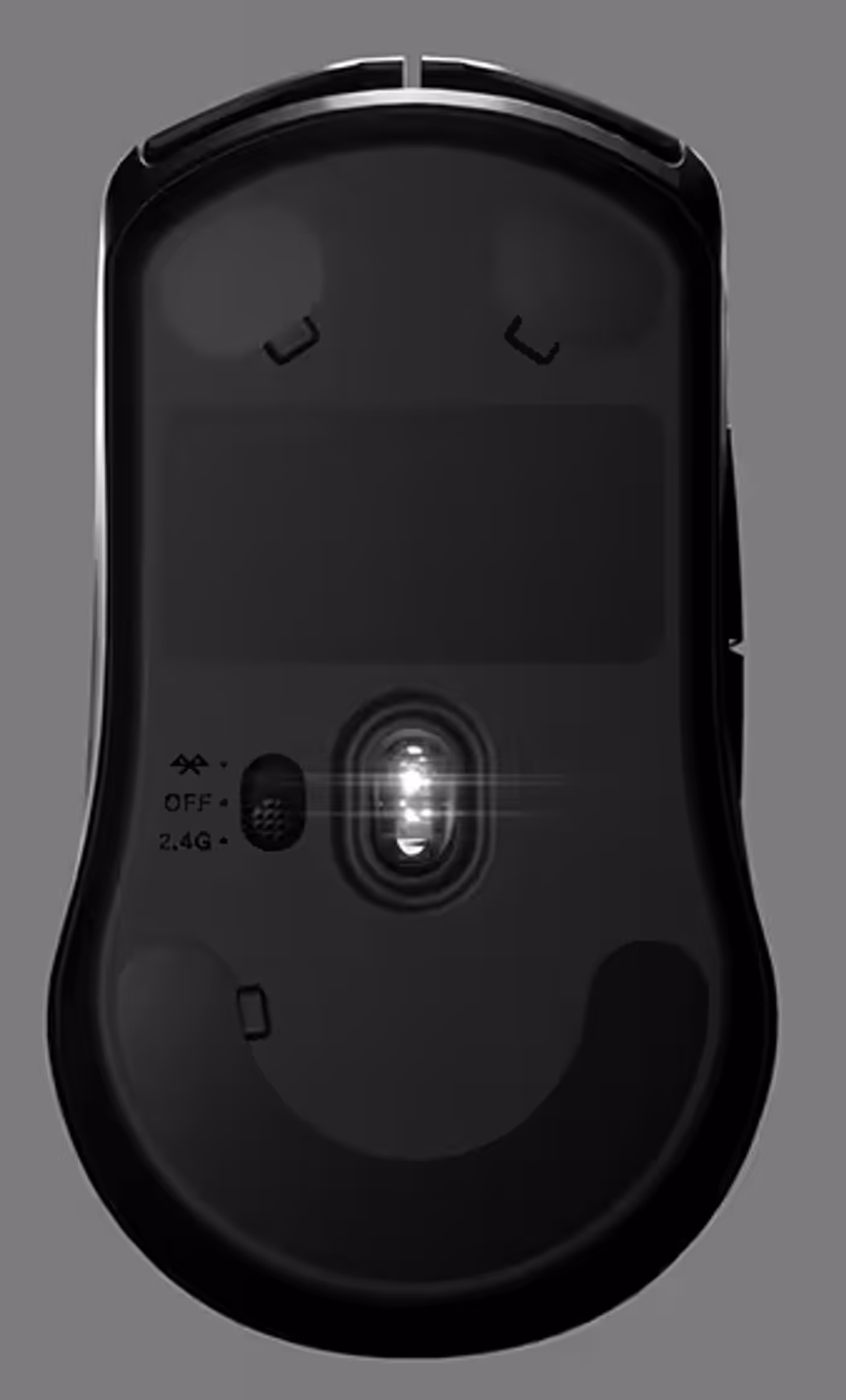 Underside of the SteelSeries Rival 3 Wireless showing the TrueMove Air sensor