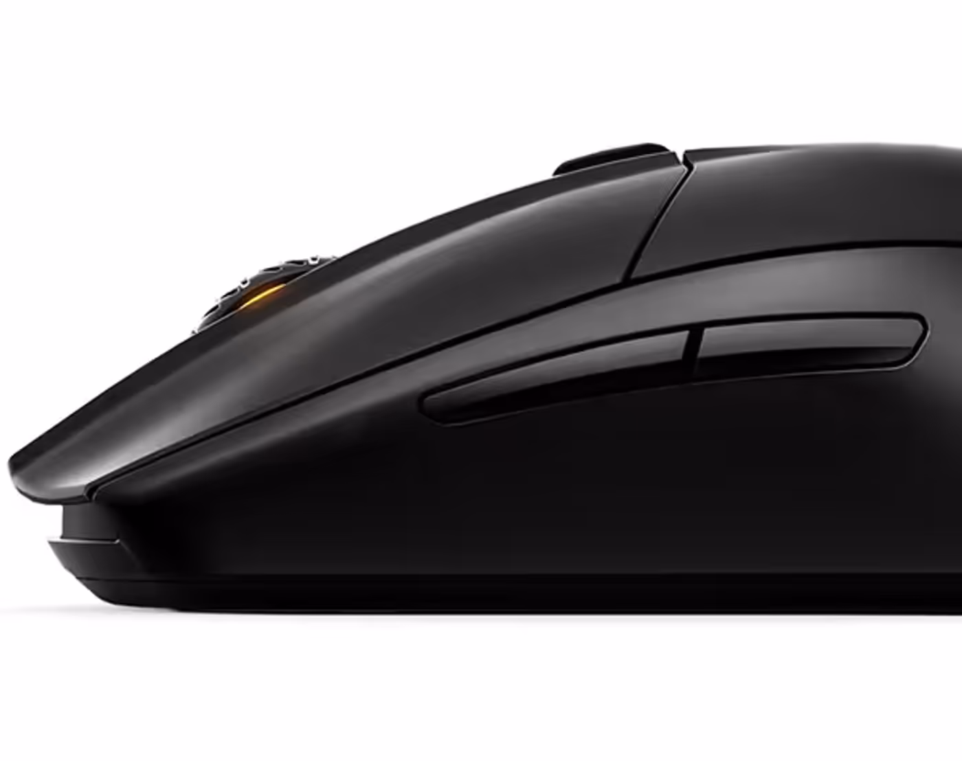 Main click buttons on the SteelSeries Rival 3 Wireless mouse