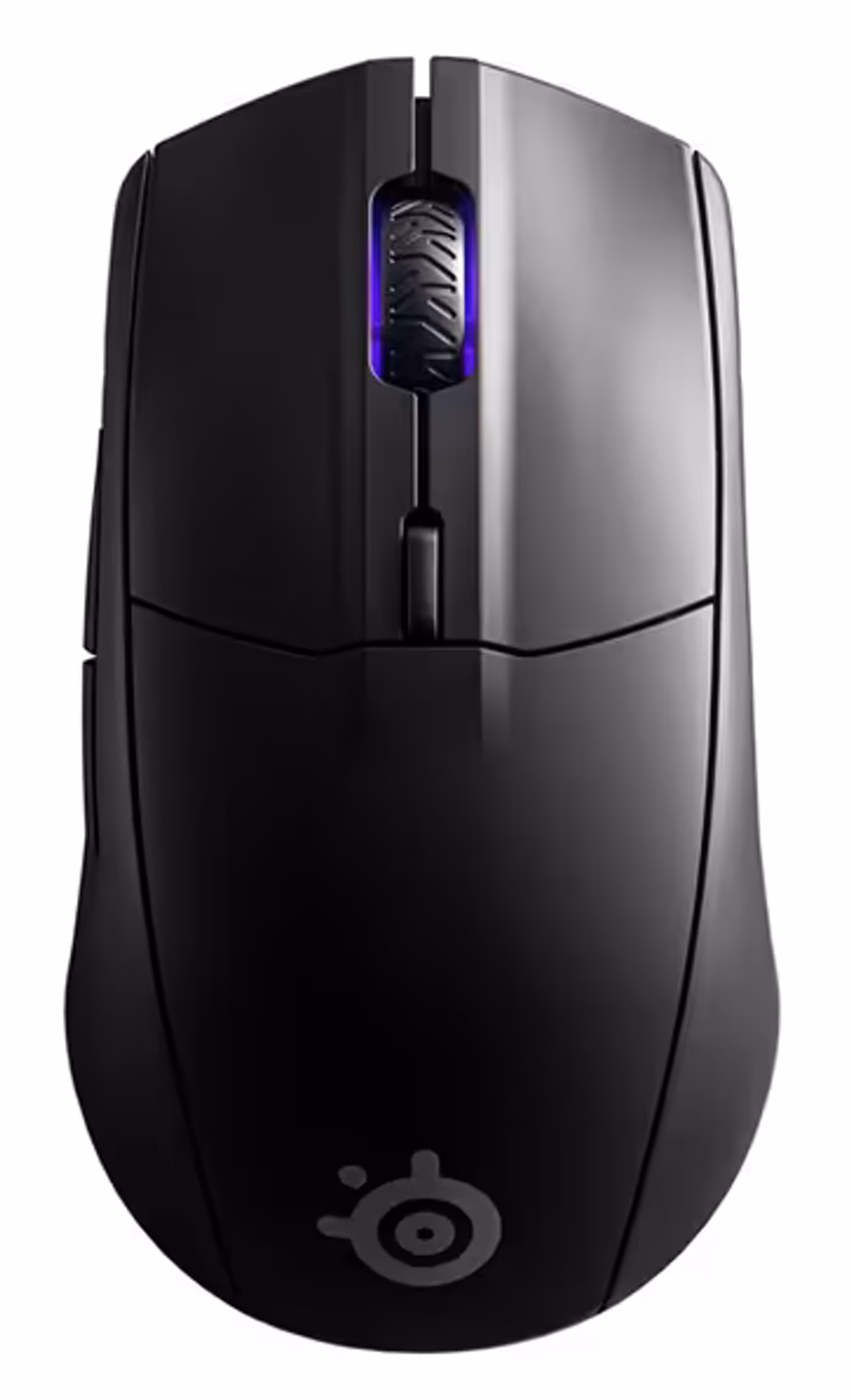 Profile of the SteelSeries Rival 3 Wireless showing its ergonomic contour