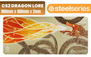 SteelSeries SteelSeries QcK XXL CS2 Dragon Lore Edition SteelSeries SteelSeries QcK XXL CS2 Dragon Lore Edition - Image 1