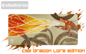 SteelSeries QcK XXL CS2 Dragon Lore — 900x400mm Mat - image 1