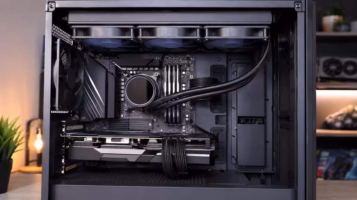 360mm AIO mounted top-exhaust