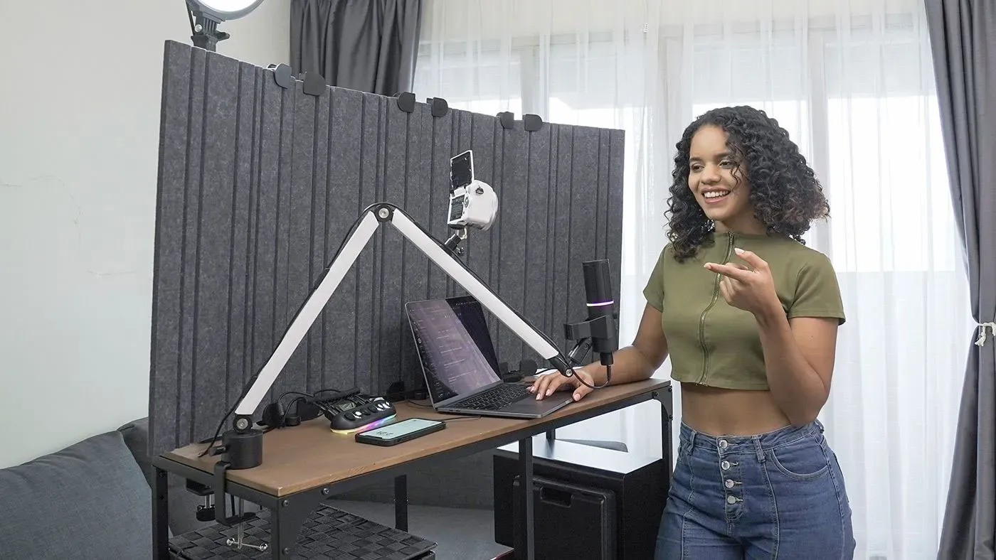 High-density polyester acoustic panel demonstration
