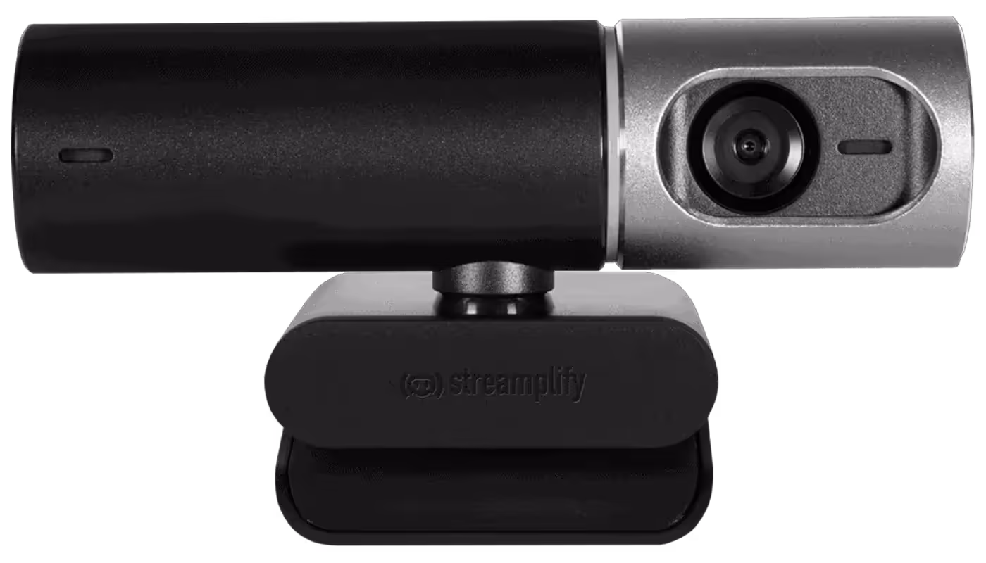 Streamplify Cam Pro showcasing clear audio capabilities and automatic focusing functionality
