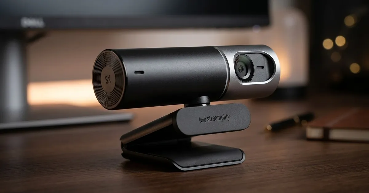 Streamplify Cam Pro SPCW-CP4K811.11 4K Webcam — Privacy Shutter