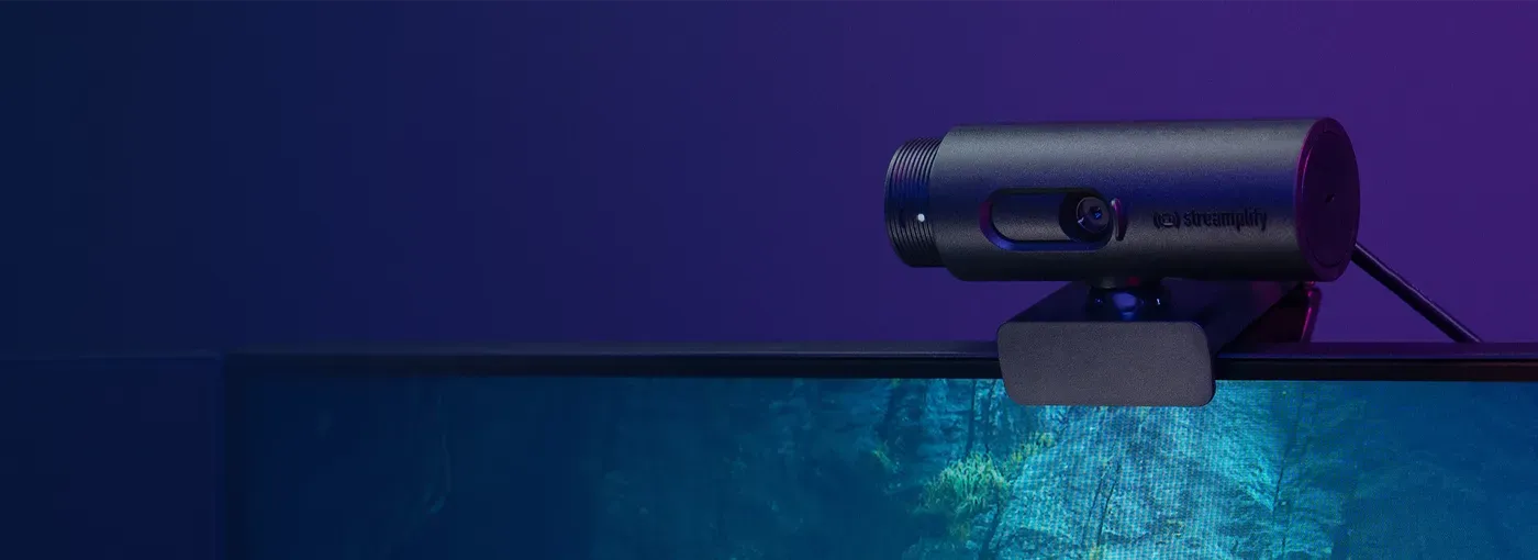 Streamplify CAM Webcam setup designed for high-definition professional streaming