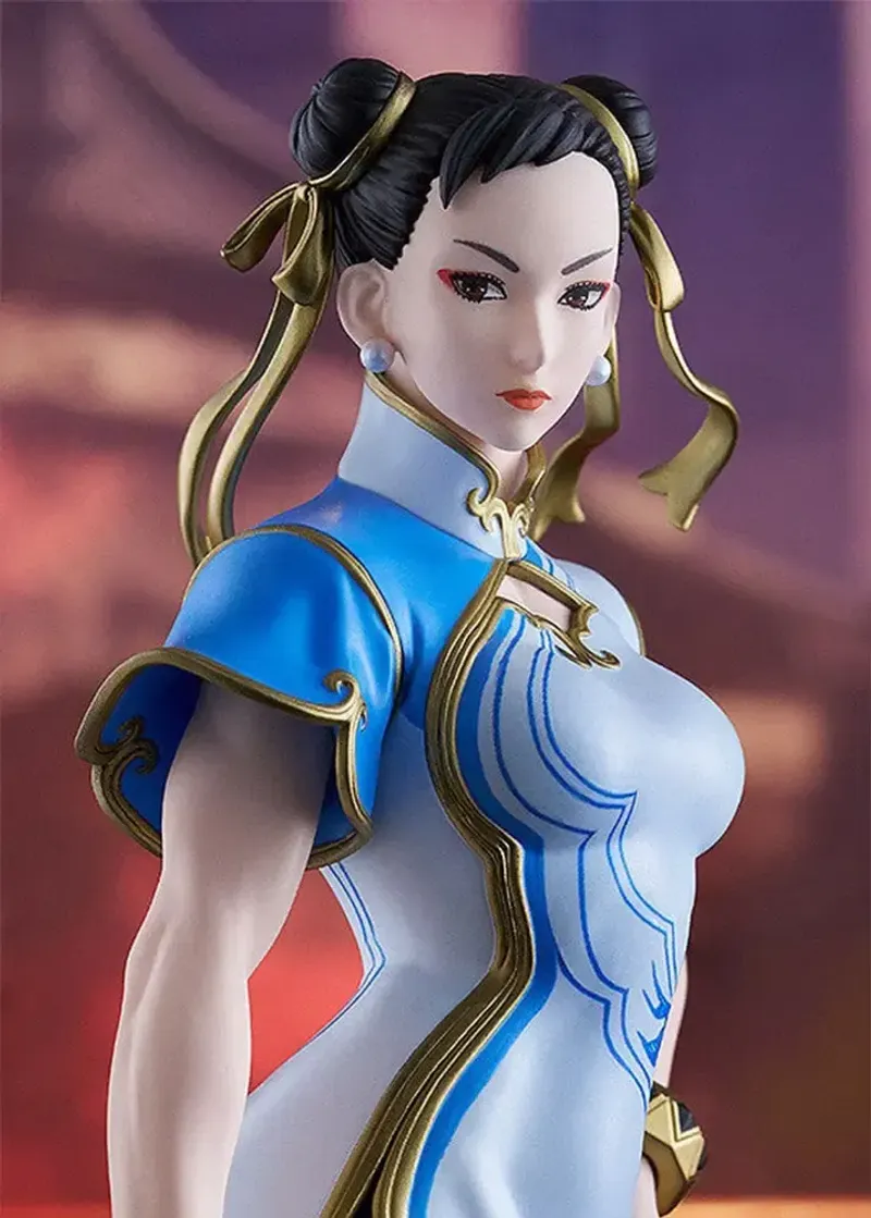 Chun-Li figure showing the detail in her Street Fighter 6 martial arts attire