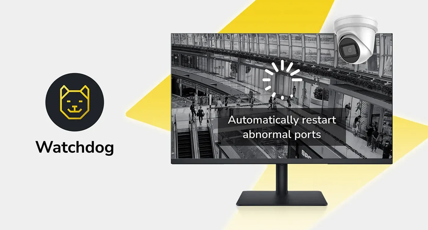 Watchdog feature monitoring ports and auto-rebooting after 5 minutes