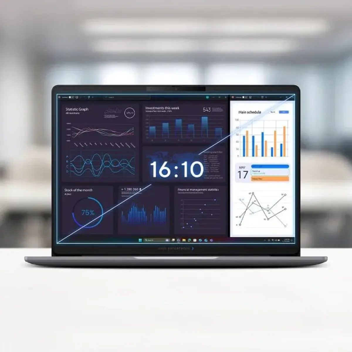 Laptop audio system tracking a single speaker within a 180 degree arc