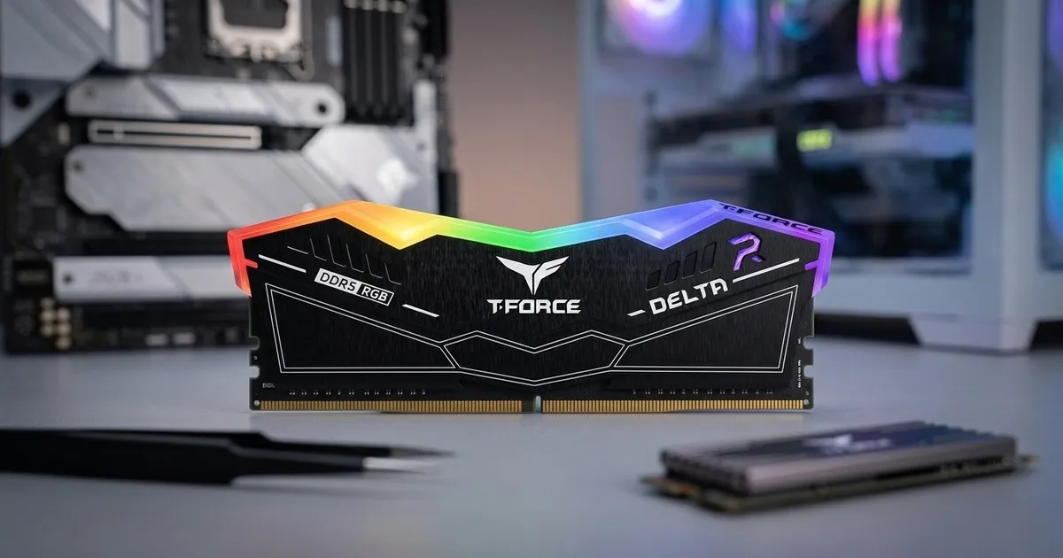 Teamgroup T-Force DELTA RGB 32GB (2x16GB) DDR5 6000MHz CL38 Memory