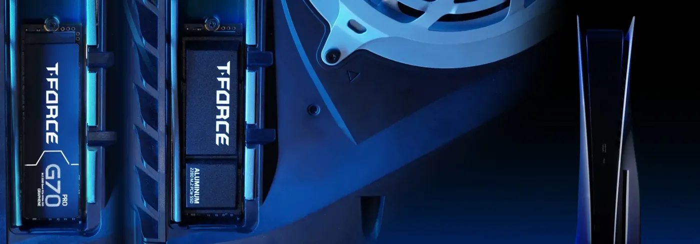 The patented ultra-thin graphene heatsink applied to the T-Force G70 PRO SSD